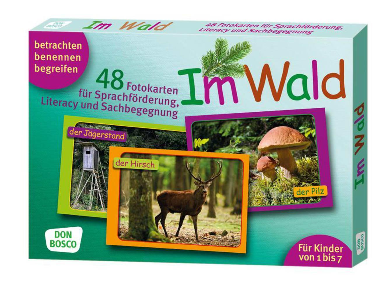 Cover: 4260179512834 | Im Wald. 48 Fotokarten für Sprachförderung, Literacy und Sachbegegnung