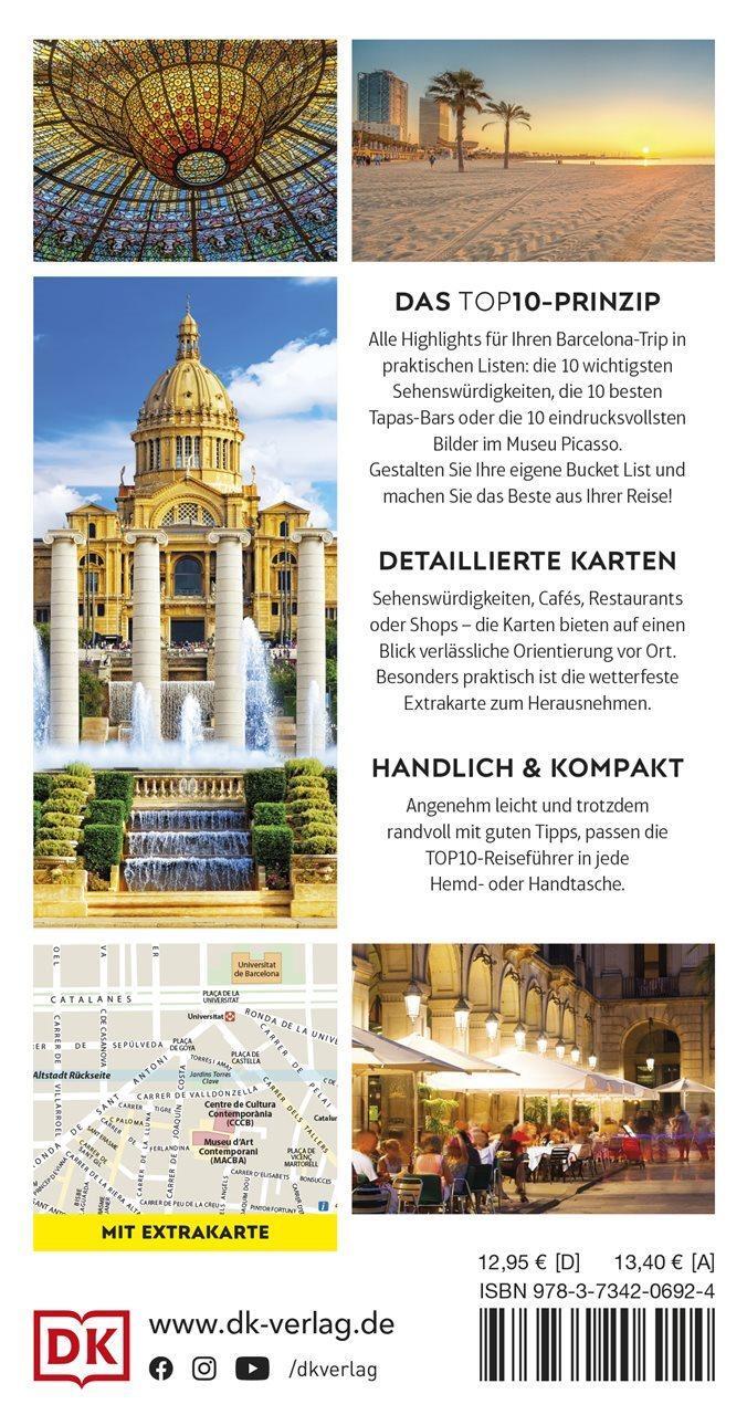 Rückseite: 9783734206924 | TOP10 Reiseführer Barcelona | Taschenbuch | Top 10-Reiseführer | 2023