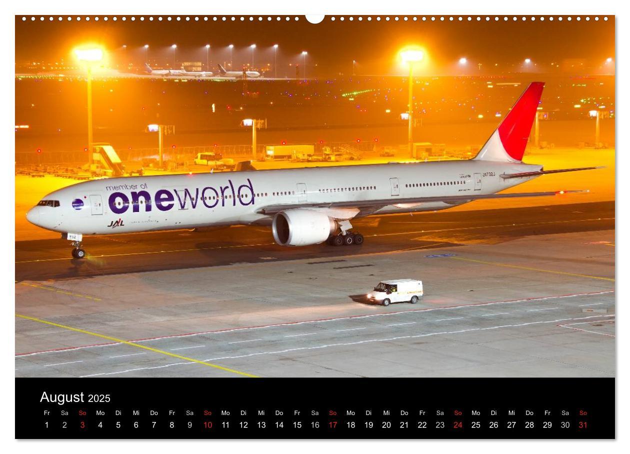 Bild: 9783435742073 | Flugzeuge bei Nacht (Wandkalender 2025 DIN A2 quer), CALVENDO...