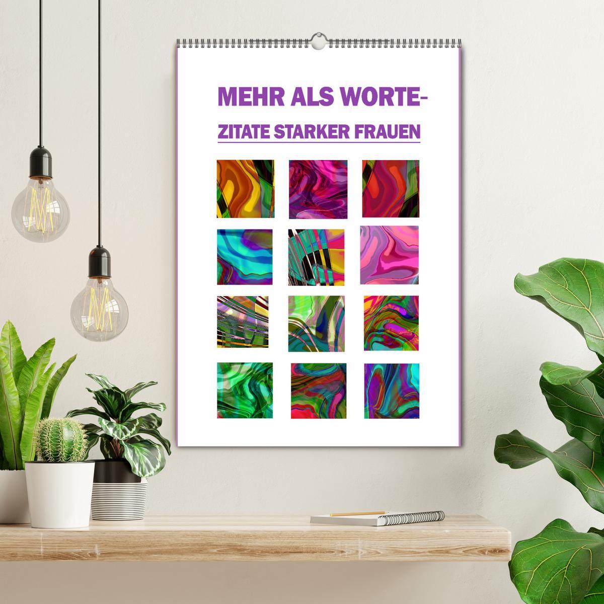 Bild: 9783435852093 | Mehr als Worte - Zitate starker Frauen (Wandkalender 2025 DIN A2...