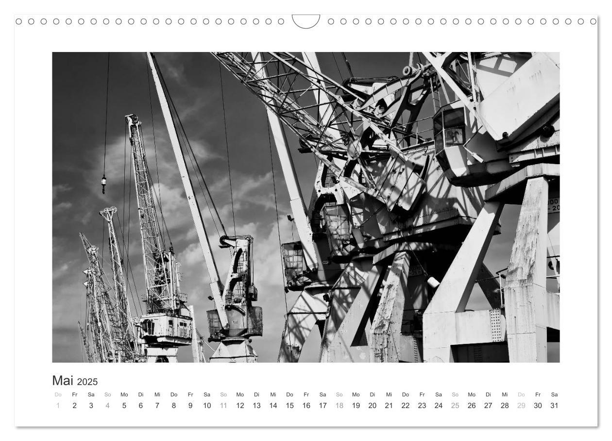 Bild: 9783435653294 | Hamburg in schwarz-weiss (Wandkalender 2025 DIN A3 quer), CALVENDO...