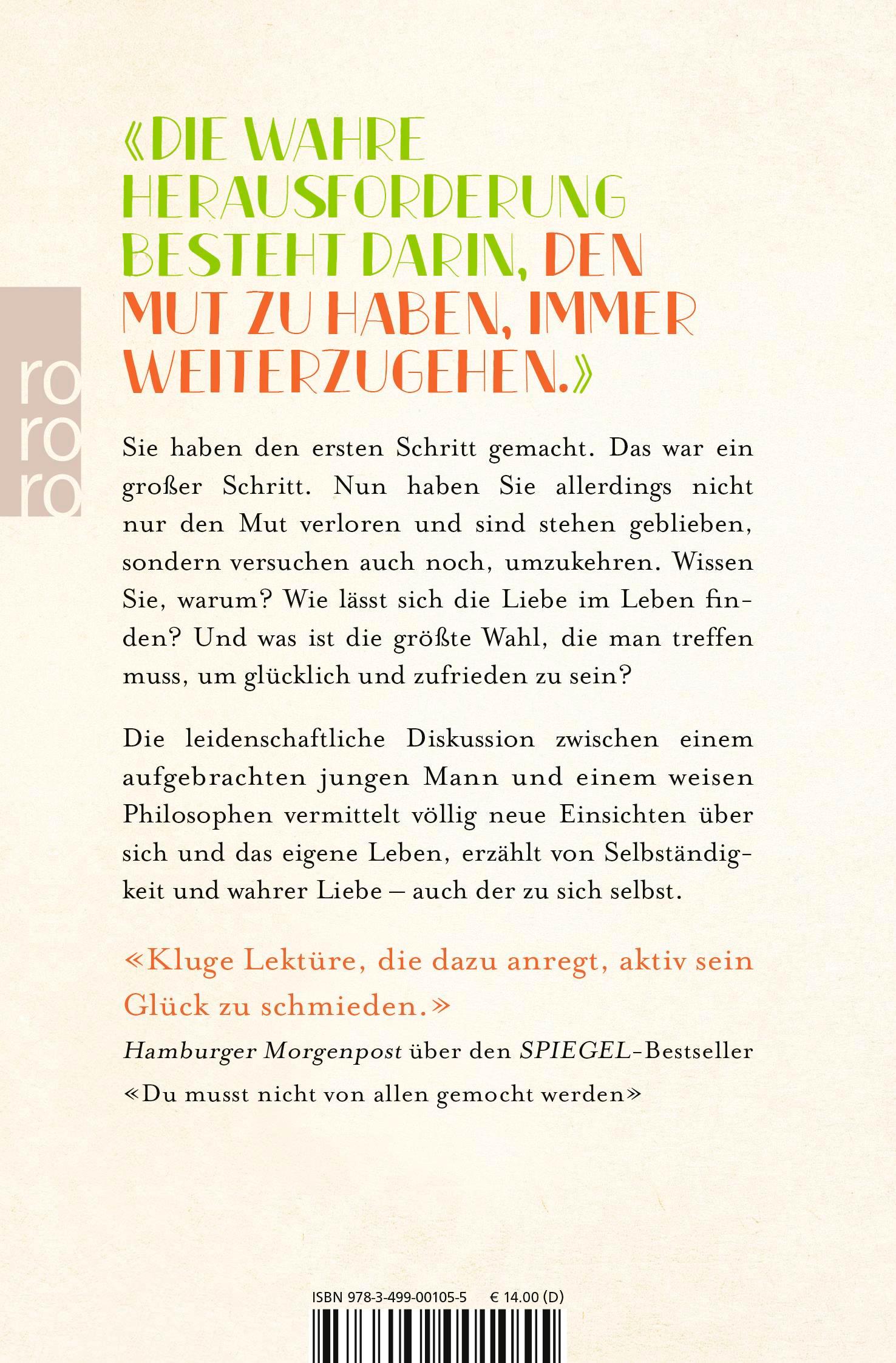 Rückseite: 9783499001055 | Du bist genug | Vom Mut, glücklich zu sein | Ichiro Kishimi (u. a.)