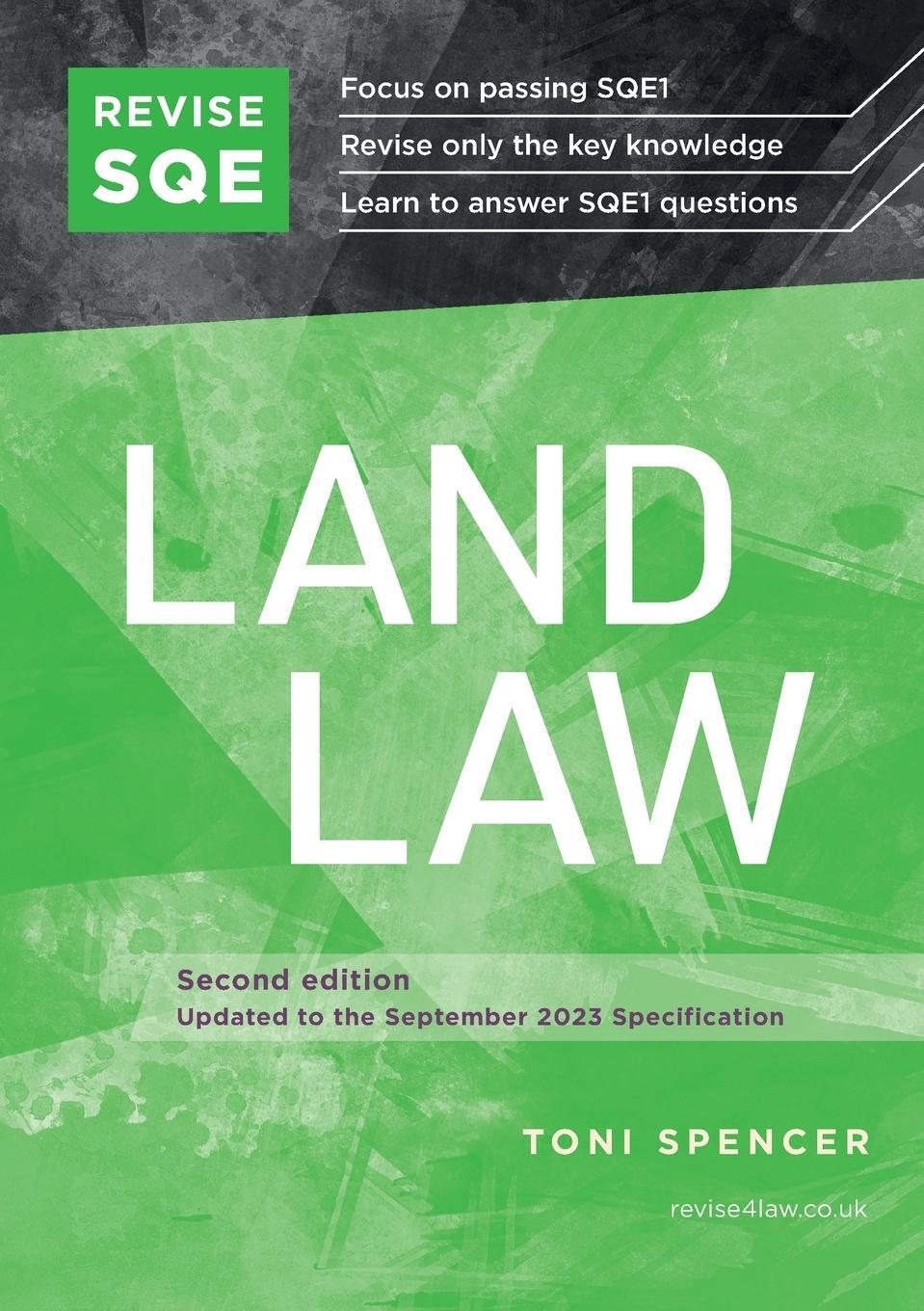 Cover: 9781914213748 | Revise SQE Land Law | SQE1 Revision Guide 2nd ed | Toni Spencer | Buch