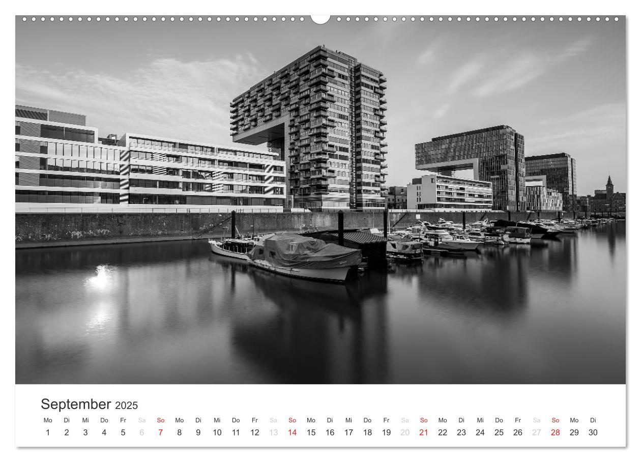 Bild: 9783435548064 | Köln - monochrome Ansichten (Wandkalender 2025 DIN A2 quer),...