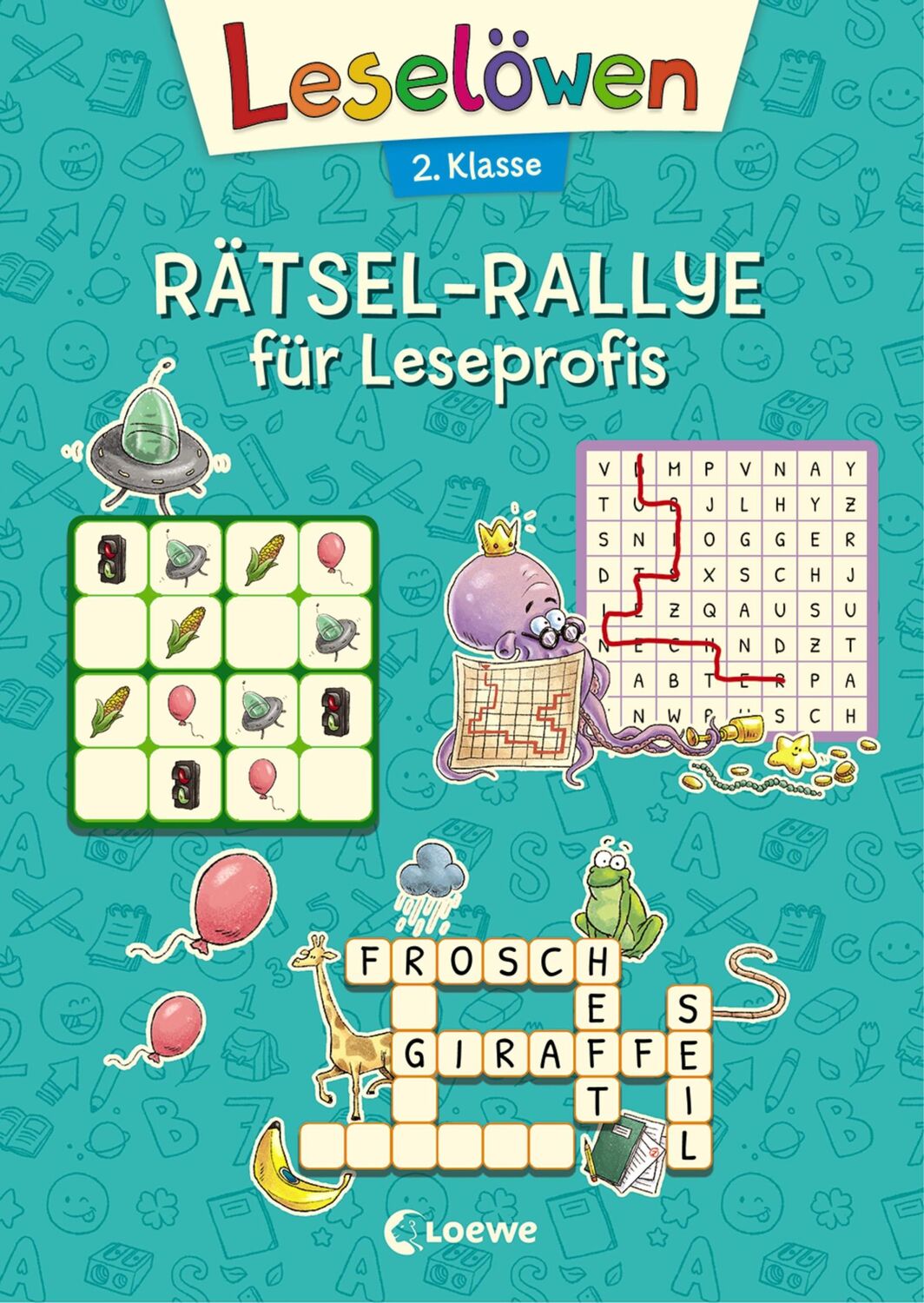 Cover: 9783743209633 | Leselöwen Rätsel-Rallye für Leseprofis - 2. Klasse (Türkis) | Rätseln