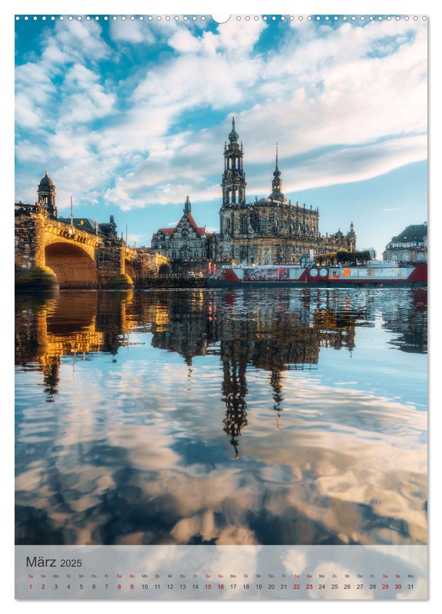 Bild: 9783435873197 | Elbstadt Dresden (Wandkalender 2025 DIN A2 hoch), CALVENDO...