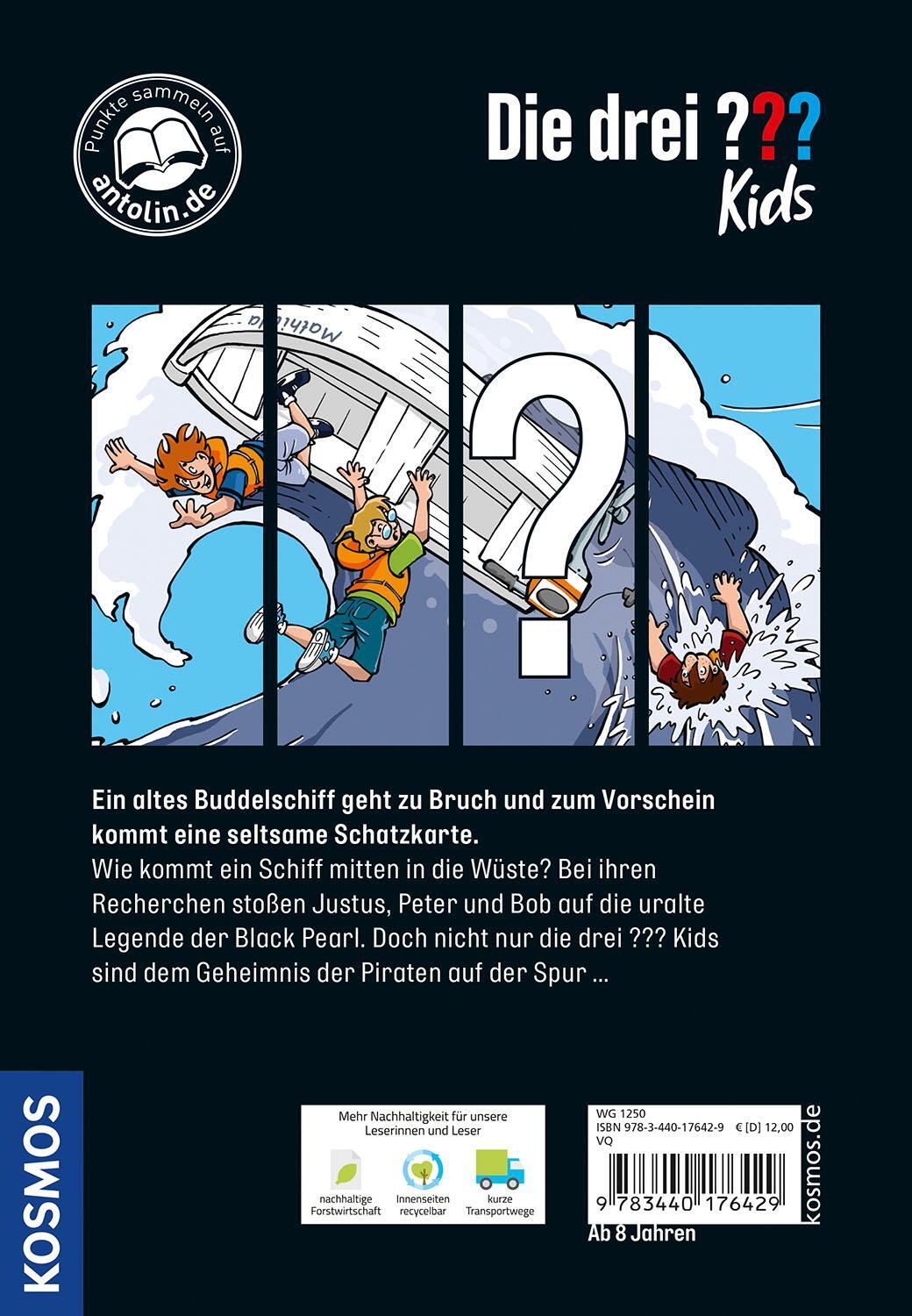 Rückseite: 9783440176429 | Die drei ??? Kids Dein Fall, Das Wüstenschiff | Boris Pfeiffer | Buch