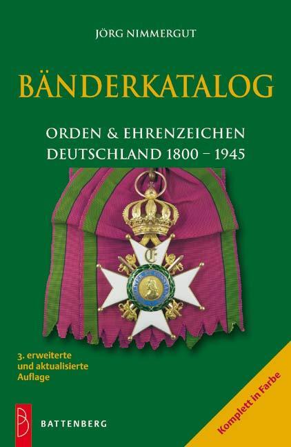 Cover: 9783866460317 | Bänderkatalog | Orden und Ehrenzeichen Deutschland 1800  1945 | Buch