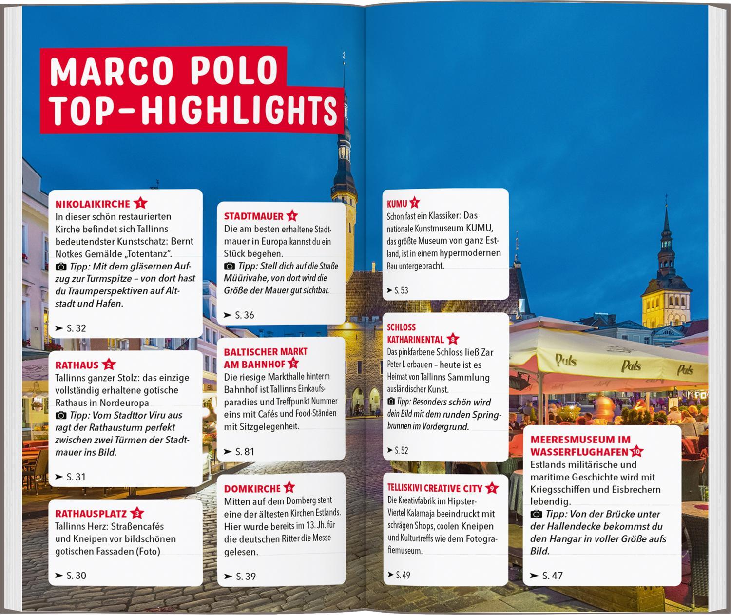 Bild: 9783829735896 | MARCO POLO Reiseführer Tallinn | Stefanie Bisping | Taschenbuch | 2024