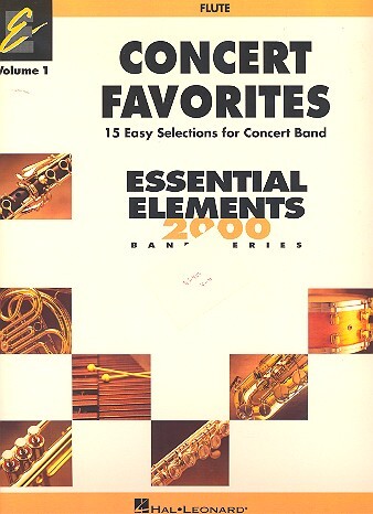 Cover: 9780634051999 | Concert Favorites Vol. 1 - Flute | Essential Elements Band Folios