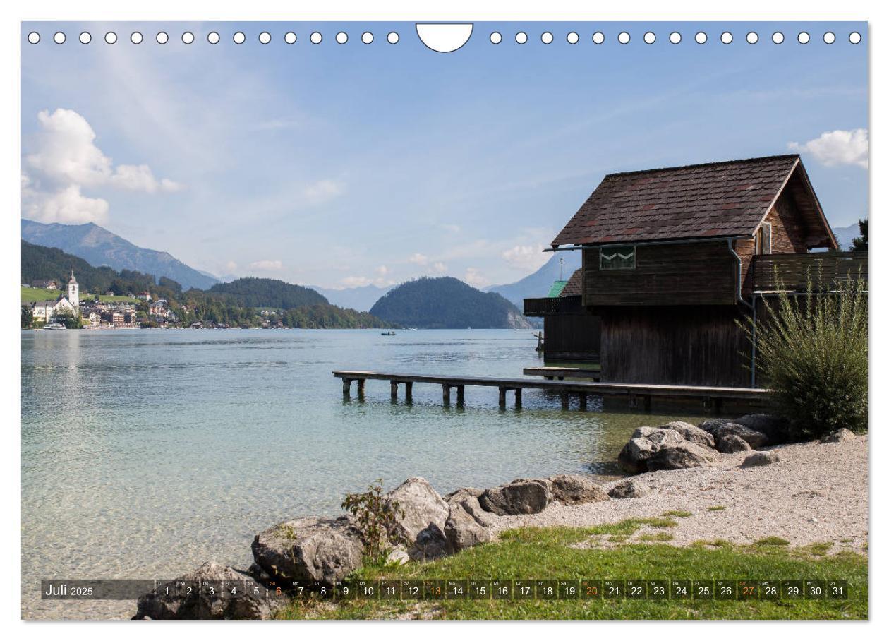 Bild: 9783435391585 | Rund um den Wolfgangsee (Wandkalender 2025 DIN A4 quer), CALVENDO...