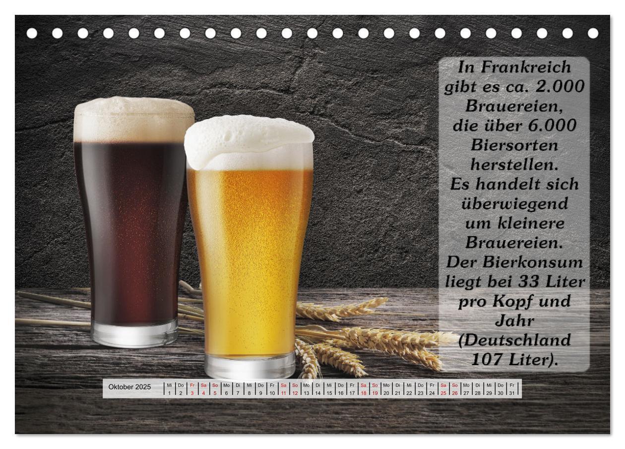 Bild: 9783435035946 | Wissenswertes über Bier (Tischkalender 2025 DIN A5 quer), CALVENDO...