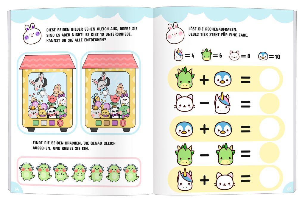 Bild: 9783964553256 | KAWAII Niedlicher Zahlen- und Rechenspaß | Taschenbuch | 128 S. | 2024