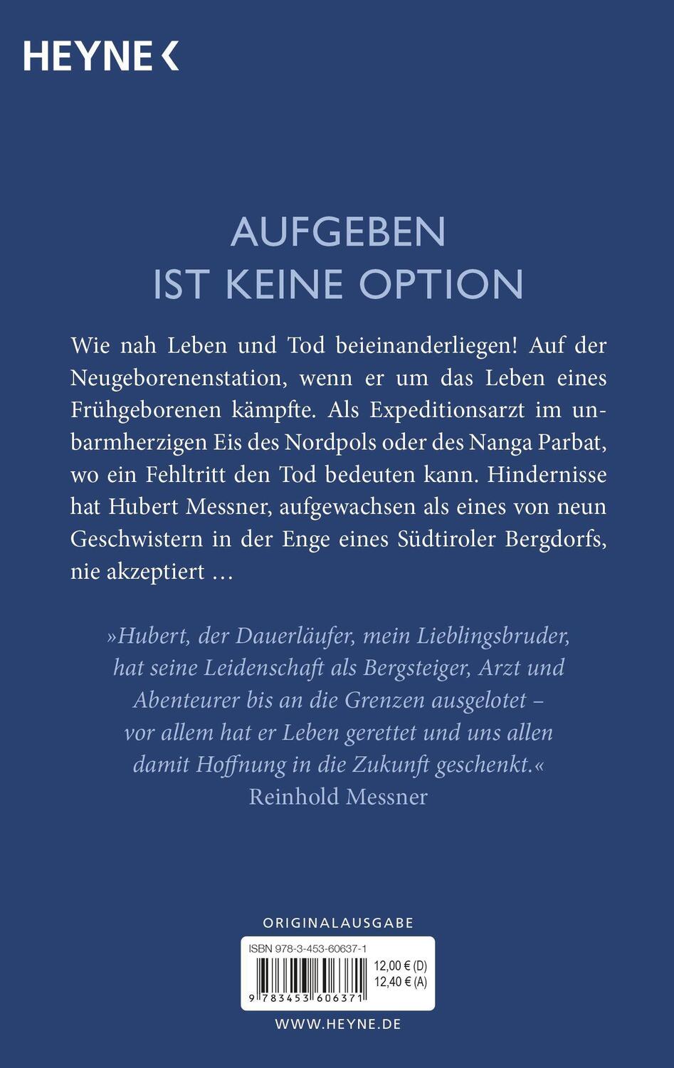 Bild: 9783453606371 | Der schmale Grat | Als Arzt und Abenteurer zwischen Leben und Tod