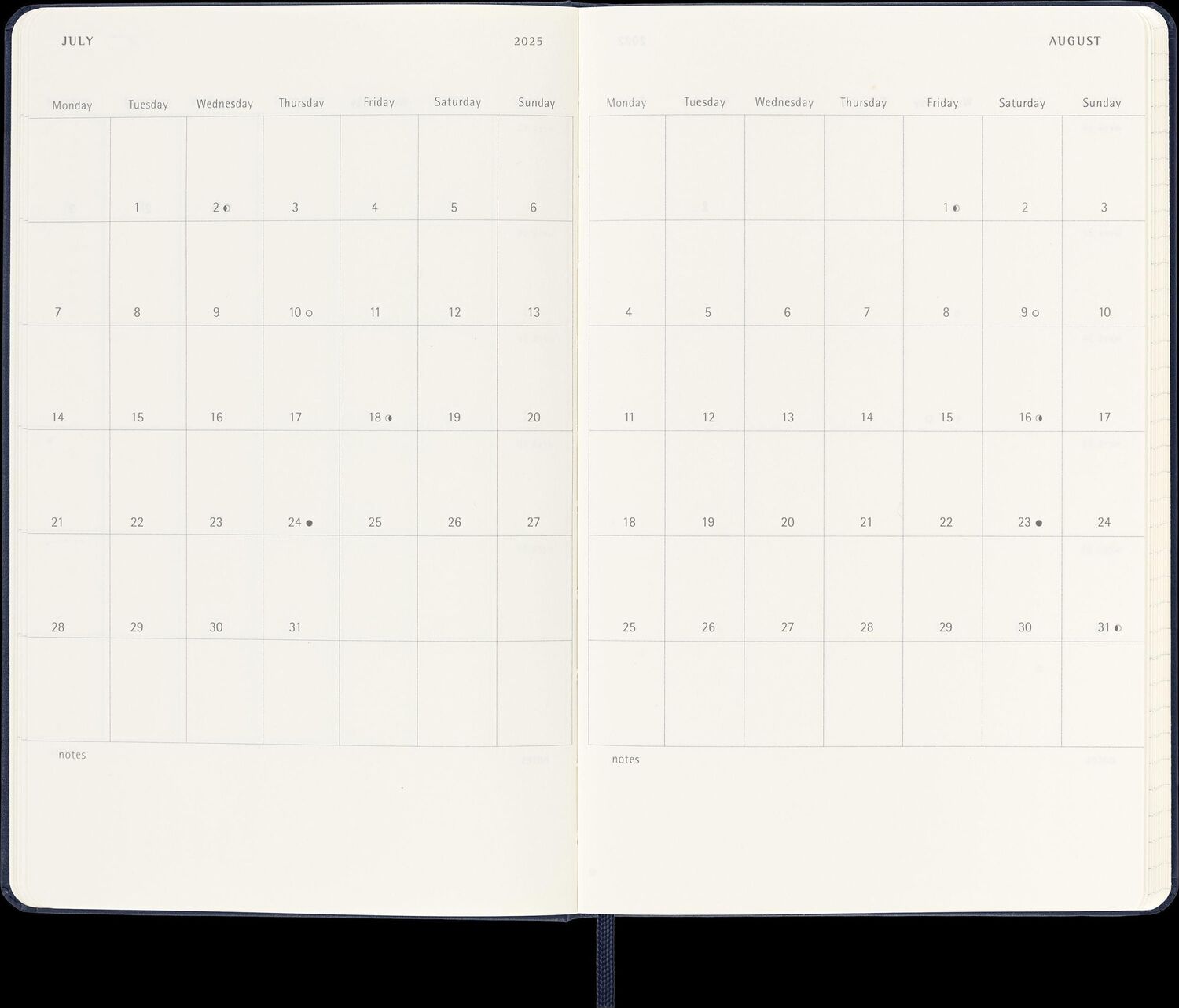 Bild: 8056999270261 | Moleskine 12 Monate Wochen Notizkalender 2025, Large/A5, 1 Wo = 1...