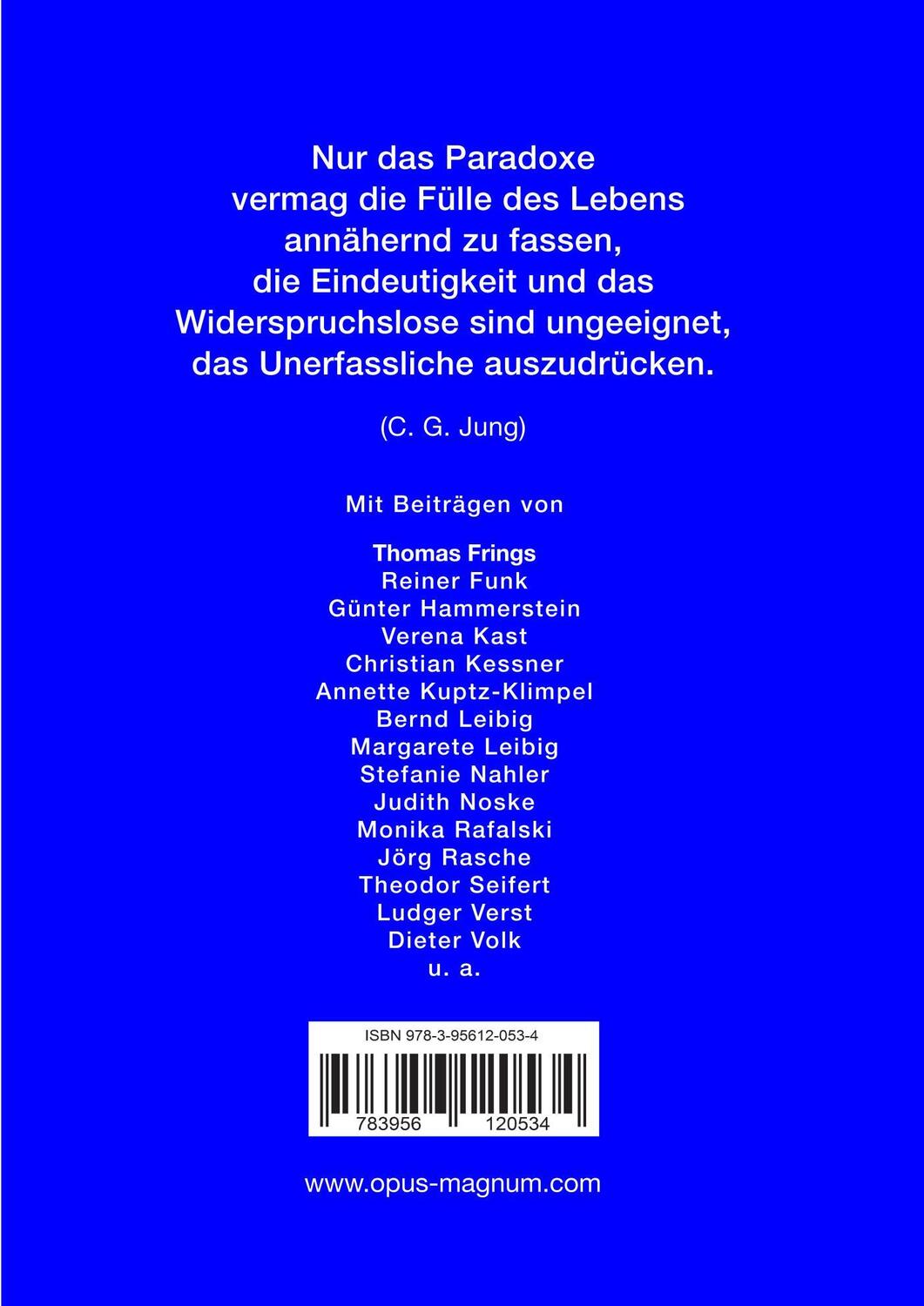 Rückseite: 9783956120534 | Jung Journal Heft 52: Polarität und Ganzheit | Lutz Müller (u. a.)