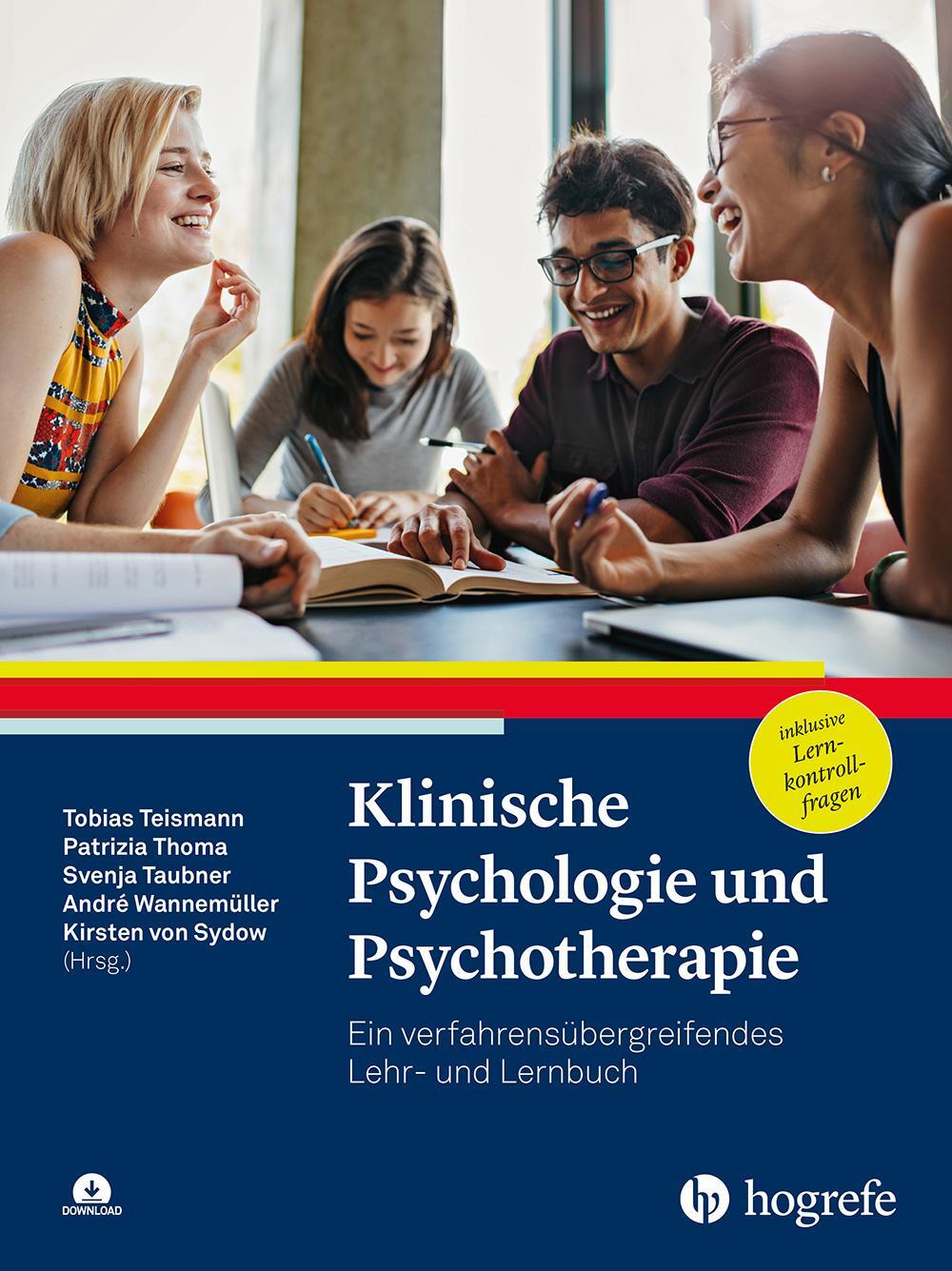 Cover: 9783801731489 | Klinische Psychologie und Psychotherapie | Tobias Teismann (u. a.)