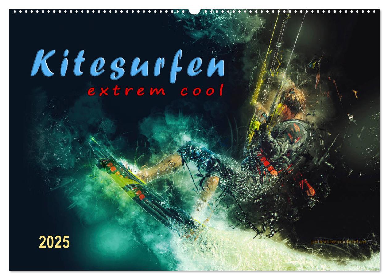 Cover: 9783435413812 | Kitesurfen extrem cool (Wandkalender 2025 DIN A2 quer), CALVENDO...