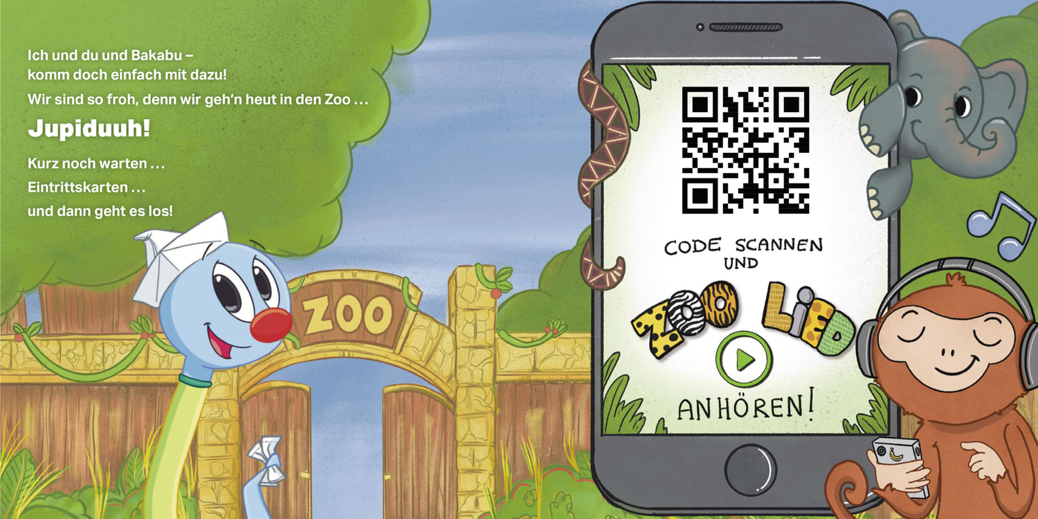 Bild: 9783903300309 | Mein Besuch im Zoo | inkl. Bakabu Zoo-Lied per QR-Code, ab 18 Monaten