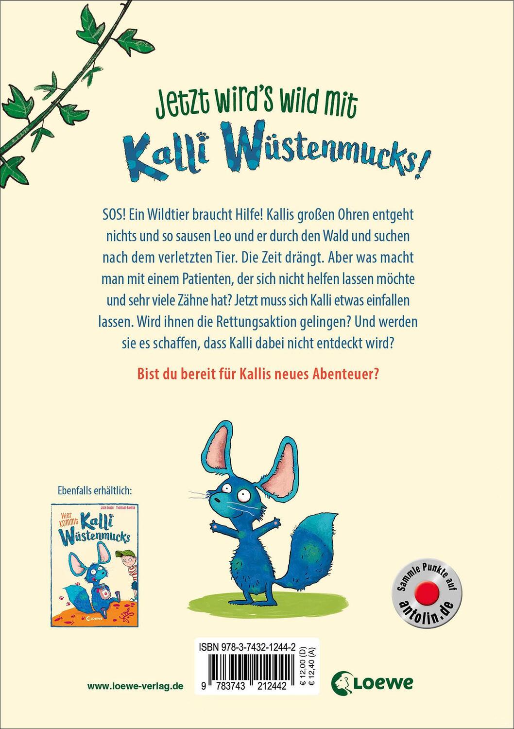 Rückseite: 9783743212442 | Kalli Wüstenmucks - Jetzt wird's wild! (Band 2) | Julie Leuze (u. a.)