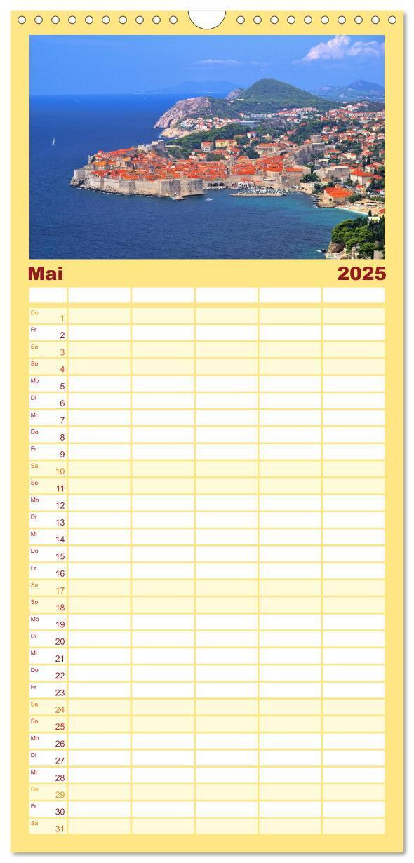 Bild: 9783457119112 | Familienplaner 2025 - Kroatien mit 5 Spalten (Wandkalender, 21 x 45...