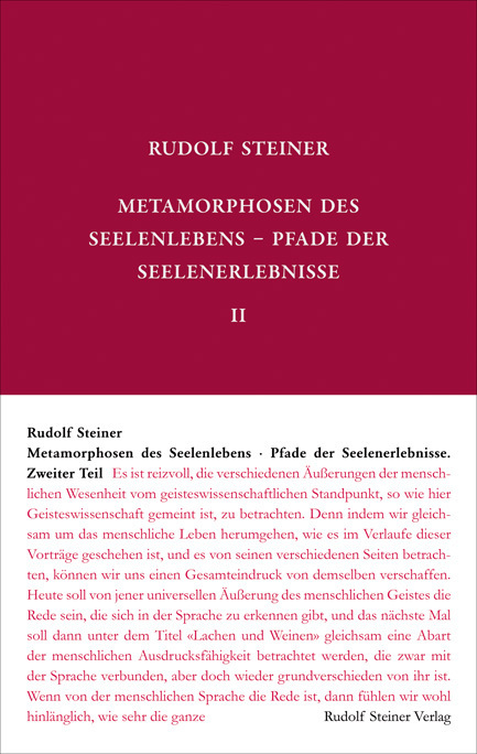 Cover: 9783727405969 | Metamorphosen des Seelenlebens. Pfade der Seelenerlebnisse. Tl.2