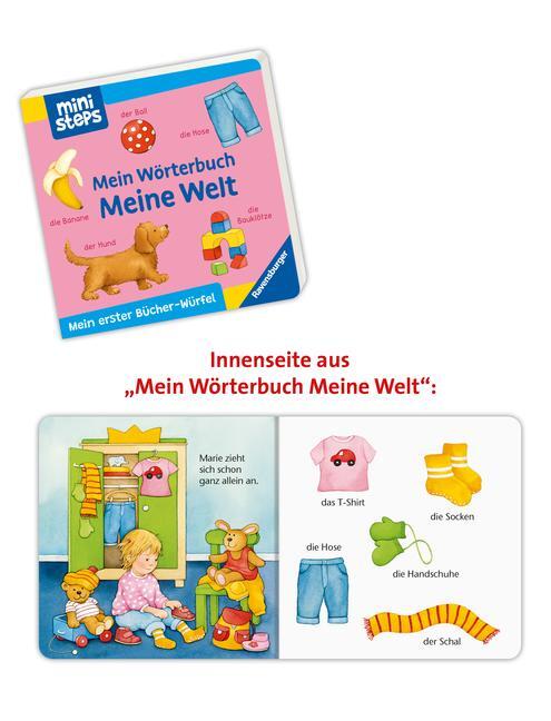 Bild: 9783473317714 | ministeps: Mein erster Bücher-Würfel: Meine ersten Wörter (Bücher-Set)