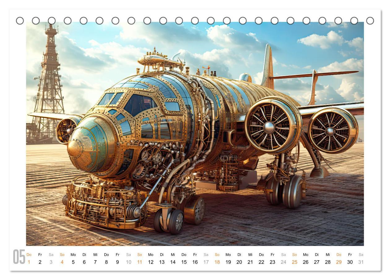 Bild: 9783383900440 | Steampunk Luftfahrt (Tischkalender 2025 DIN A5 quer), CALVENDO...