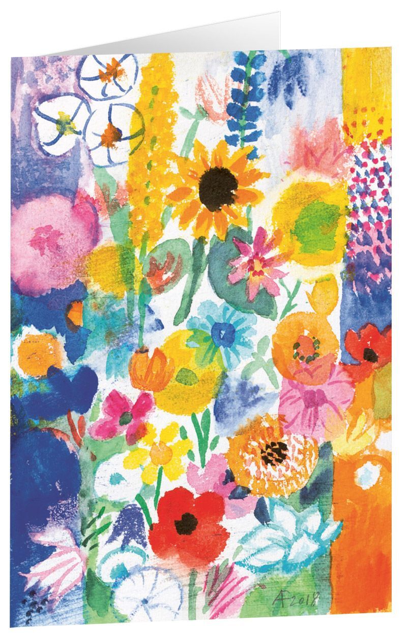 Cover: 4250454725417 | Kunstkarten 'Bunte Wiesenblumen' 5 Stk. | Stück | 5 S. | Deutsch