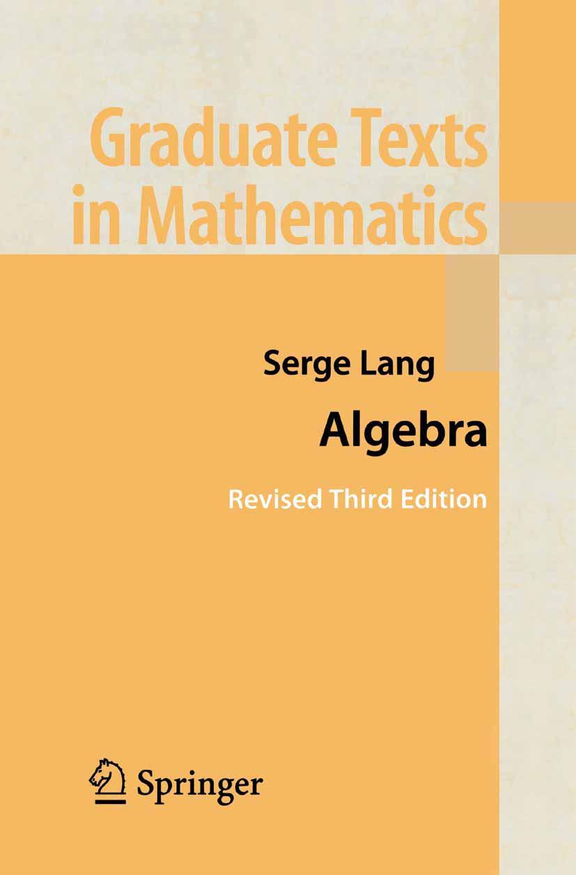 Cover: 9780387953854 | Algebra | Serge Lang | Buch | xv | Englisch | 2002 | Springer US