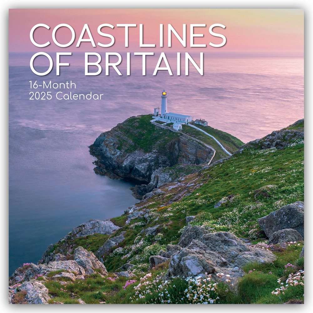 Cover: 9781837889914 | Coastline of Britain - Die Britische Küste 2025 - 16-Monatskalender