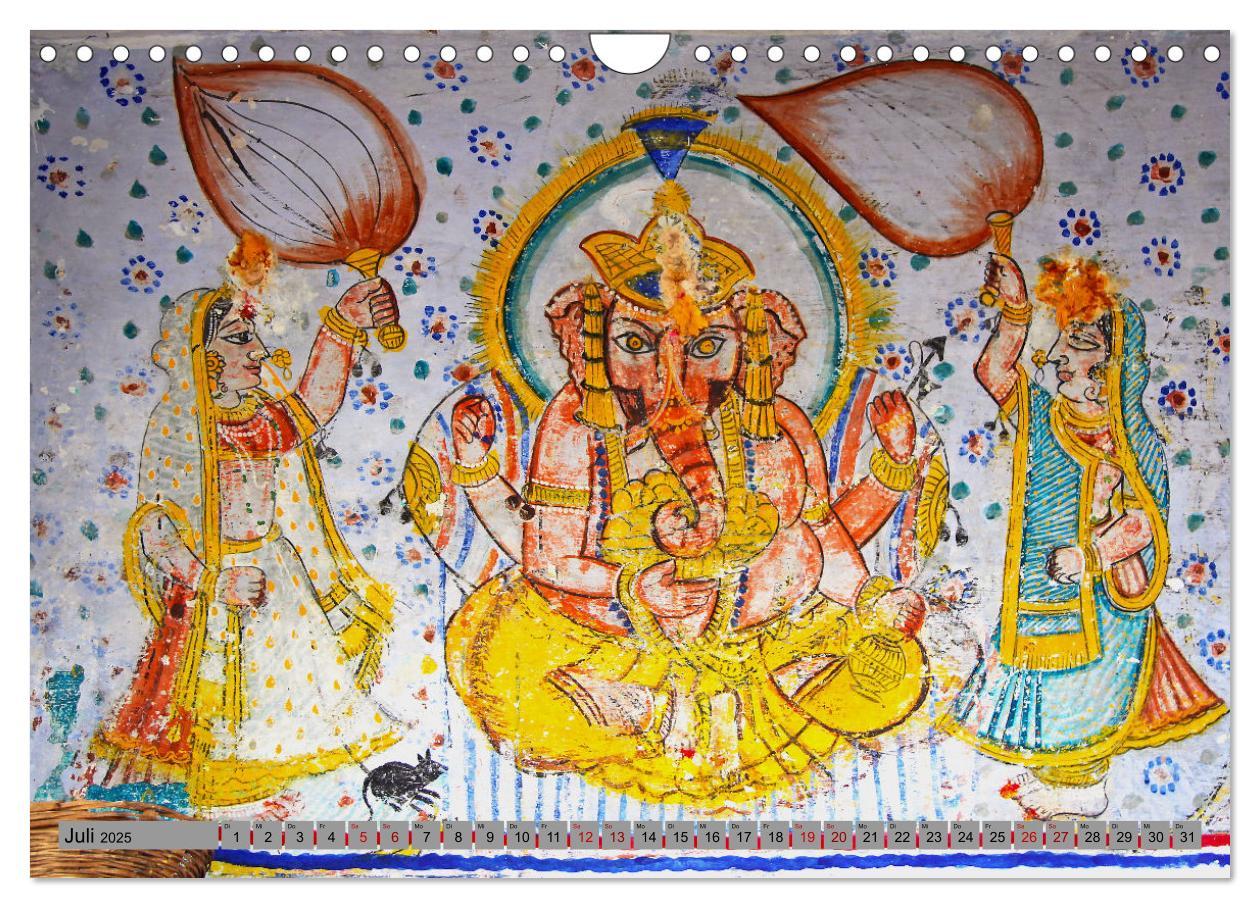 Bild: 9783457231227 | Typisch Indien - Ganesha der Elefantengott (Wandkalender 2025 DIN...