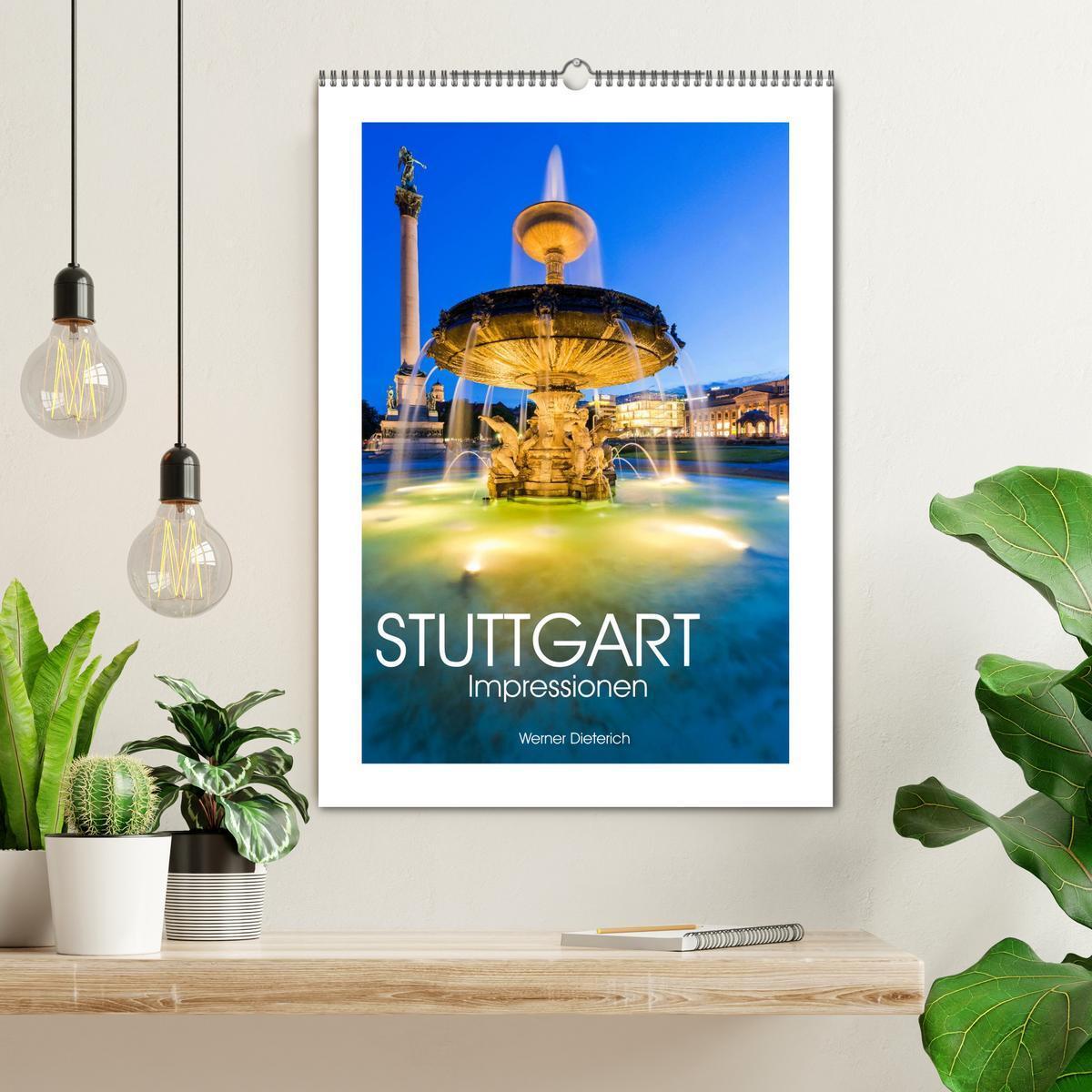 Bild: 9783457003435 | STUTTGART Impressionen (Wandkalender 2025 DIN A2 hoch), CALVENDO...