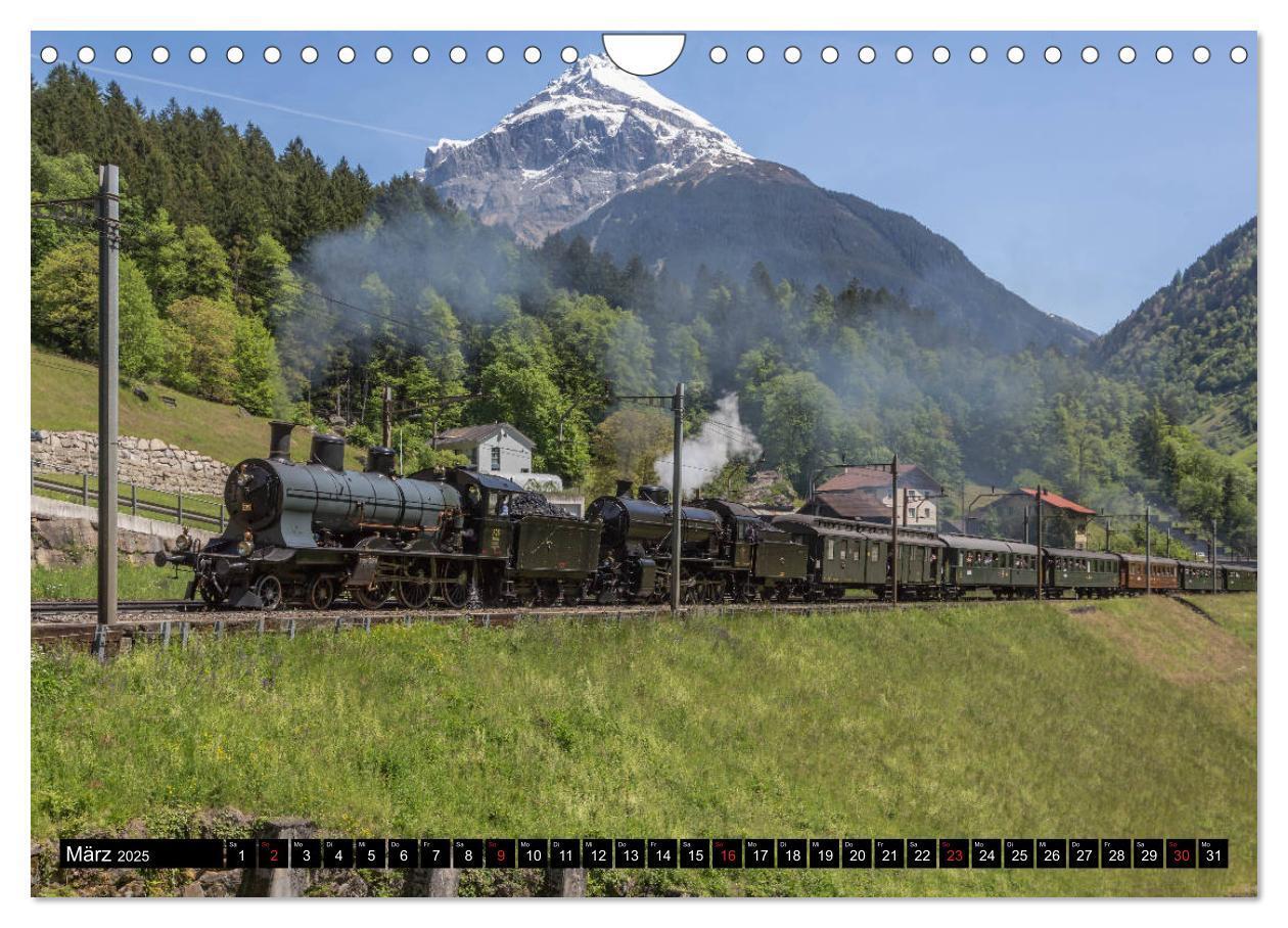 Bild: 9783435346448 | Eisenbahn-Nostalgie - Oldtimer auf Schweizer Schienen (Wandkalender...