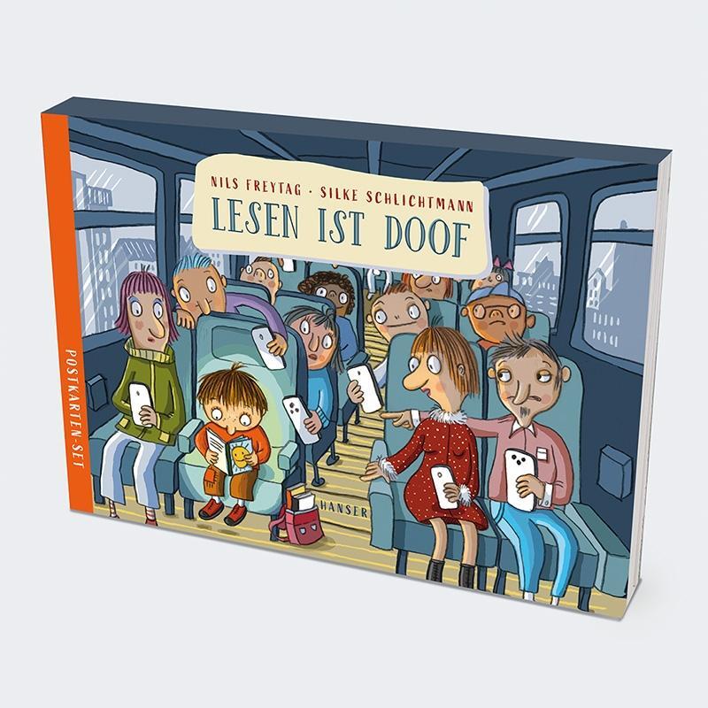 Bild: 9783446277977 | Lesen ist doof Postkarten-Set | Nils Freytag (u. a.) | Taschenbuch