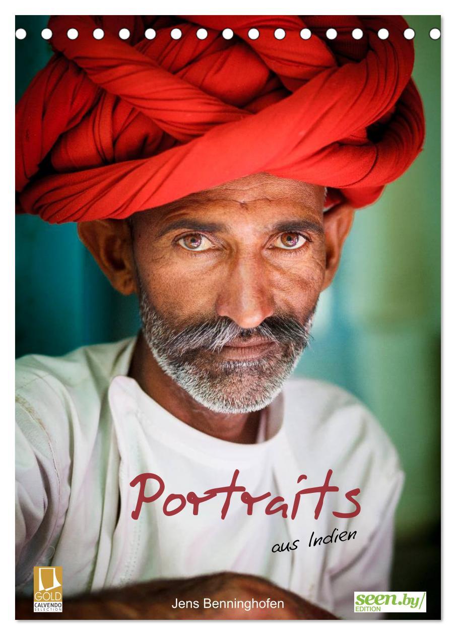 Cover: 9783457084397 | Portraits aus Indien (Tischkalender 2025 DIN A5 hoch), CALVENDO...