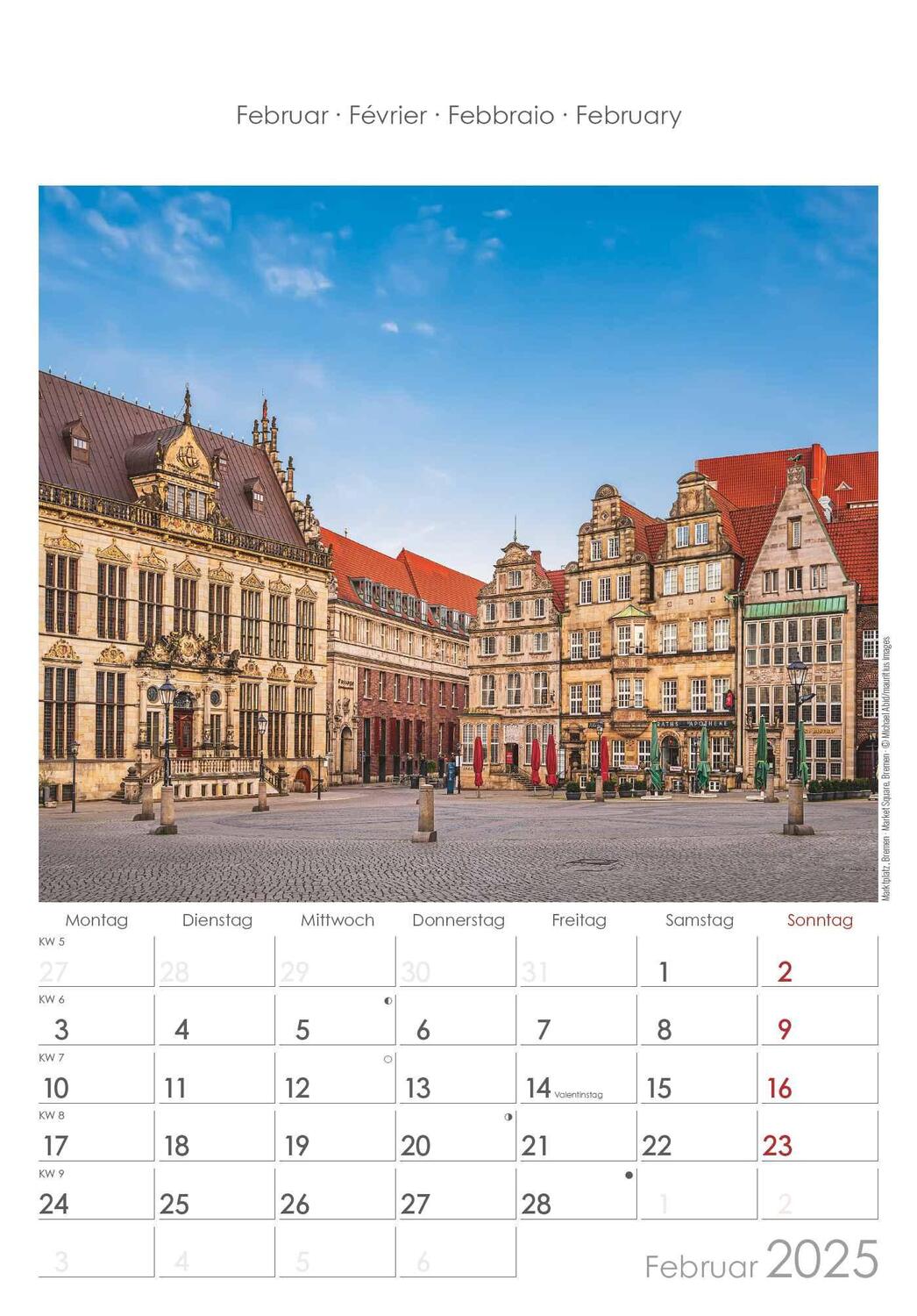 Bild: 4251732343378 | Niedersachsen und Bremen 2025 - Bild-Kalender 23,7x34 cm -...