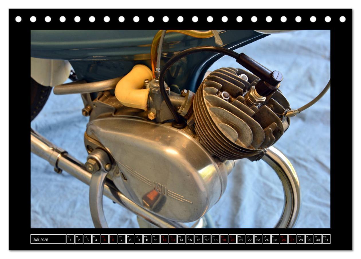 Bild: 9783435404100 | NSU Quickly - Mein Moped (Tischkalender 2025 DIN A5 quer), CALVENDO...