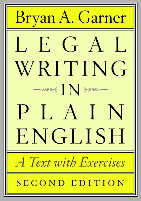 Cover: 9780226283937 | Legal Writing in Plain English: A Text with Exercises | Garner | Buch