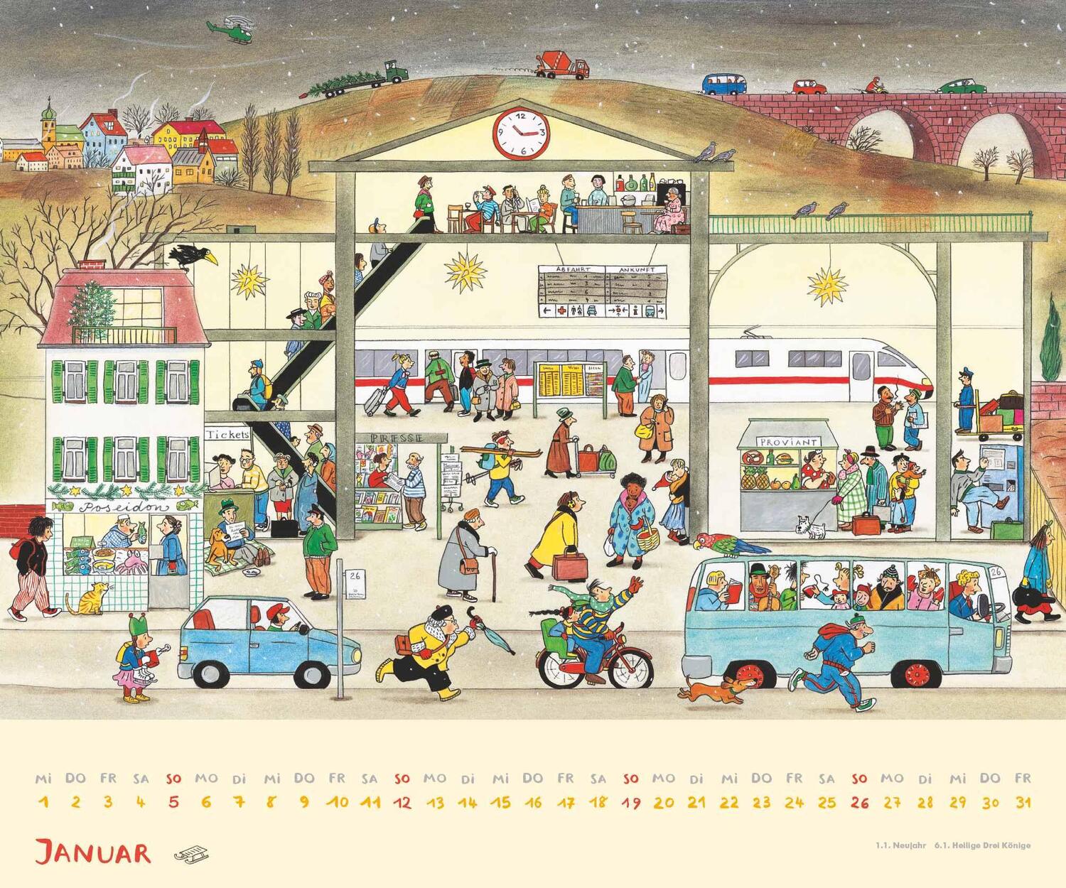 Bild: 4250809653143 | Wimmel-Kalender 2025 - DUMONT Kinderkalender - Wandkalender 60 x 50...