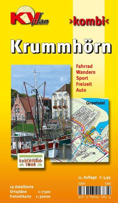 Cover: 9783896416834 | Krummhörn &amp; Greetsiel (mit 19 Detailkarten), KVplan,...