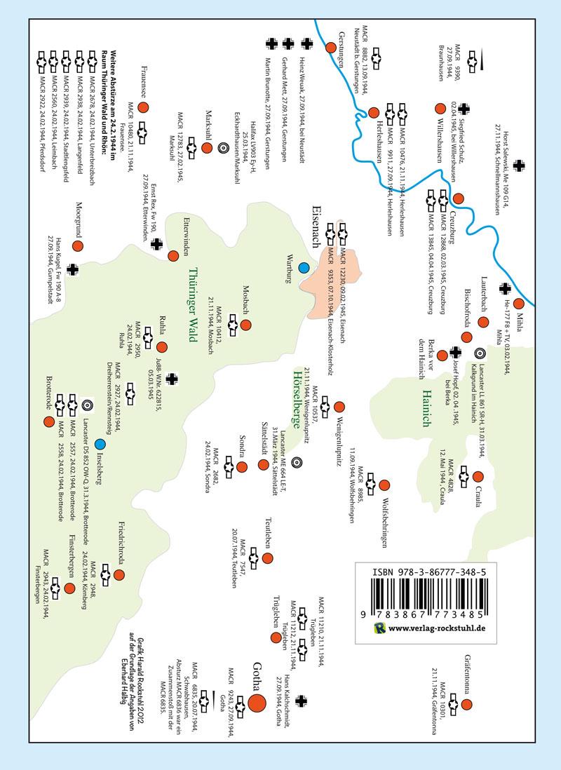 Rückseite: 9783867773485 | Luftkrieg im Raum Eisenach - Gotha - Hainich - Werratal - Thüringer...