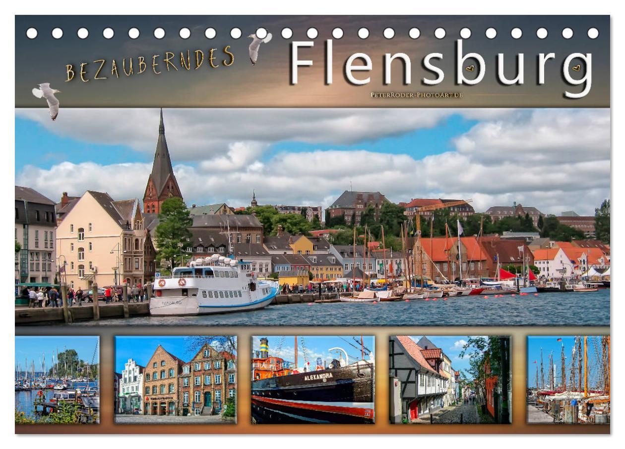 Cover: 9783435334704 | Bezauberndes Flensburg (Tischkalender 2025 DIN A5 quer), CALVENDO...