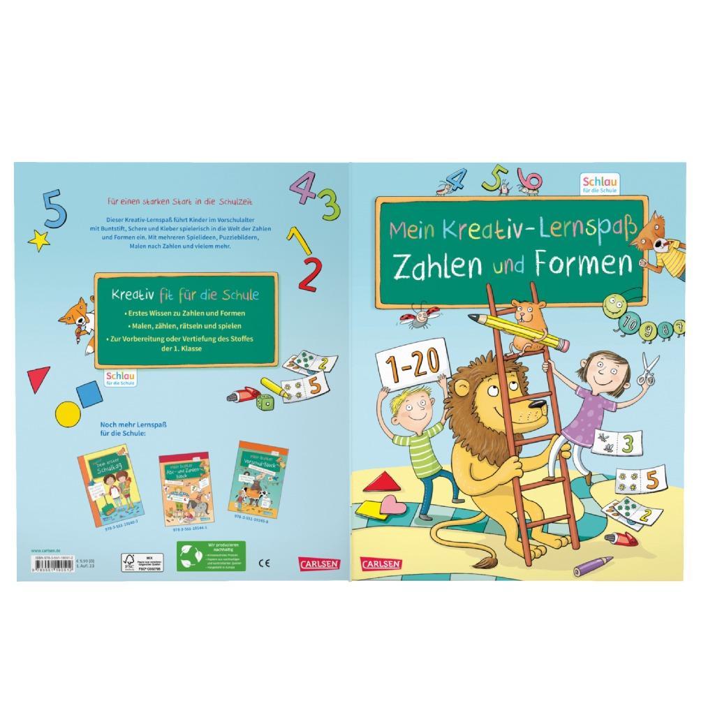 Bild: 9783551190512 | Schlau für die Schule: Mein Kreativ-Lernspaß: Zahlen und Formen | Buch