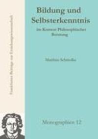 Cover: 9783981338836 | Bildung und Selbsterkenntnis im Kontext Philosophischer Beratung