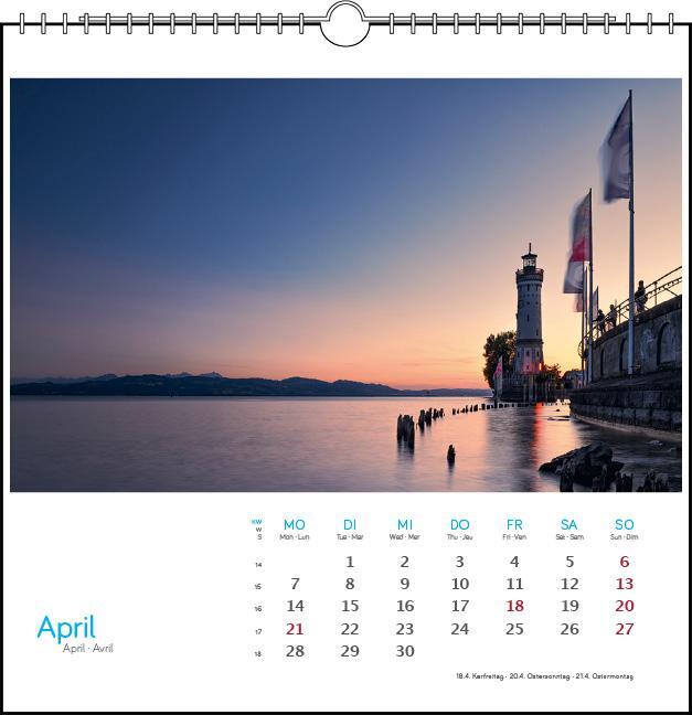 Bild: 9783861924098 | Bodensee 2025 | Postkarten-Tischkalender | verschiedene Fotografen