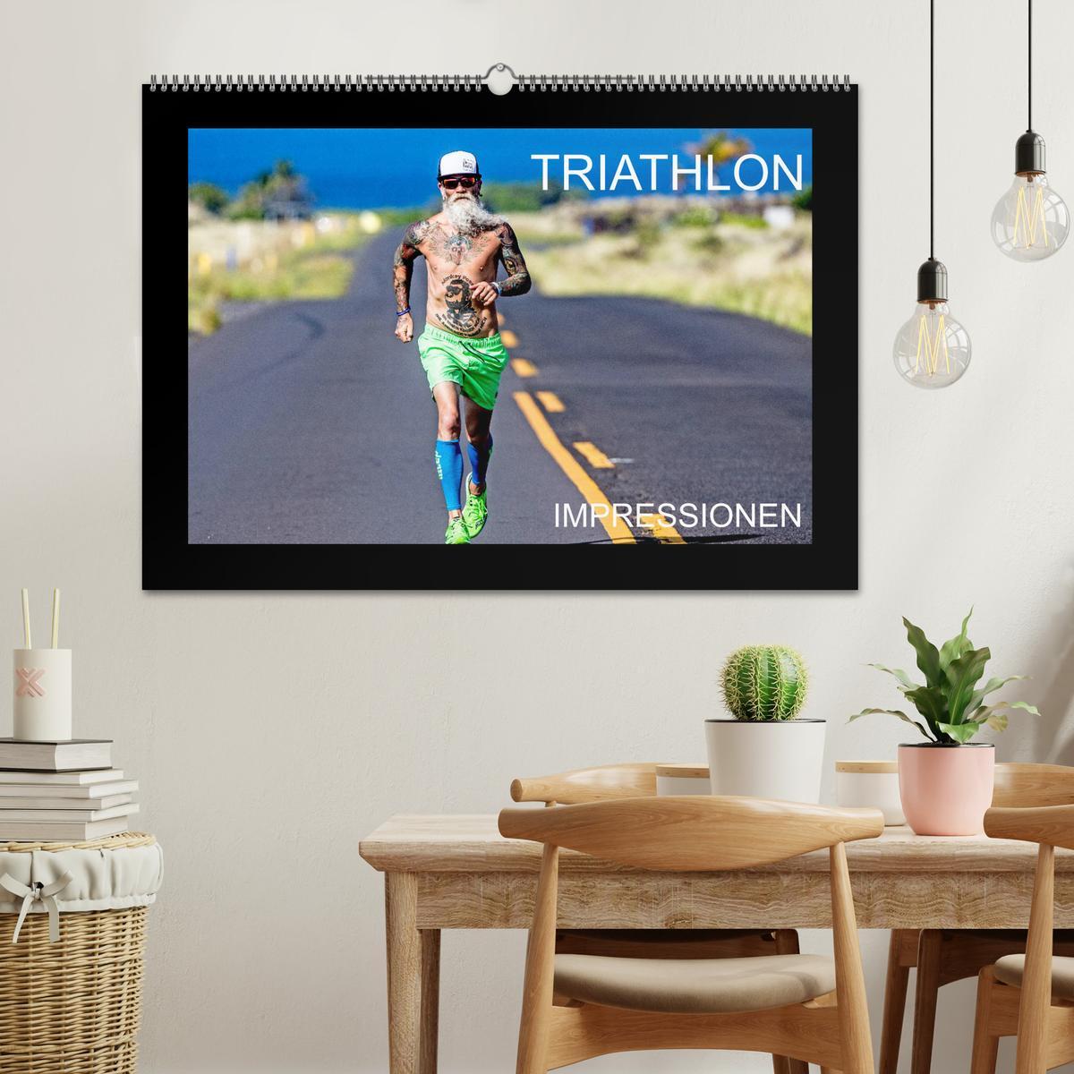 Bild: 9783383840074 | TRIATHLON Impressionen (Wandkalender 2025 DIN A2 quer), CALVENDO...