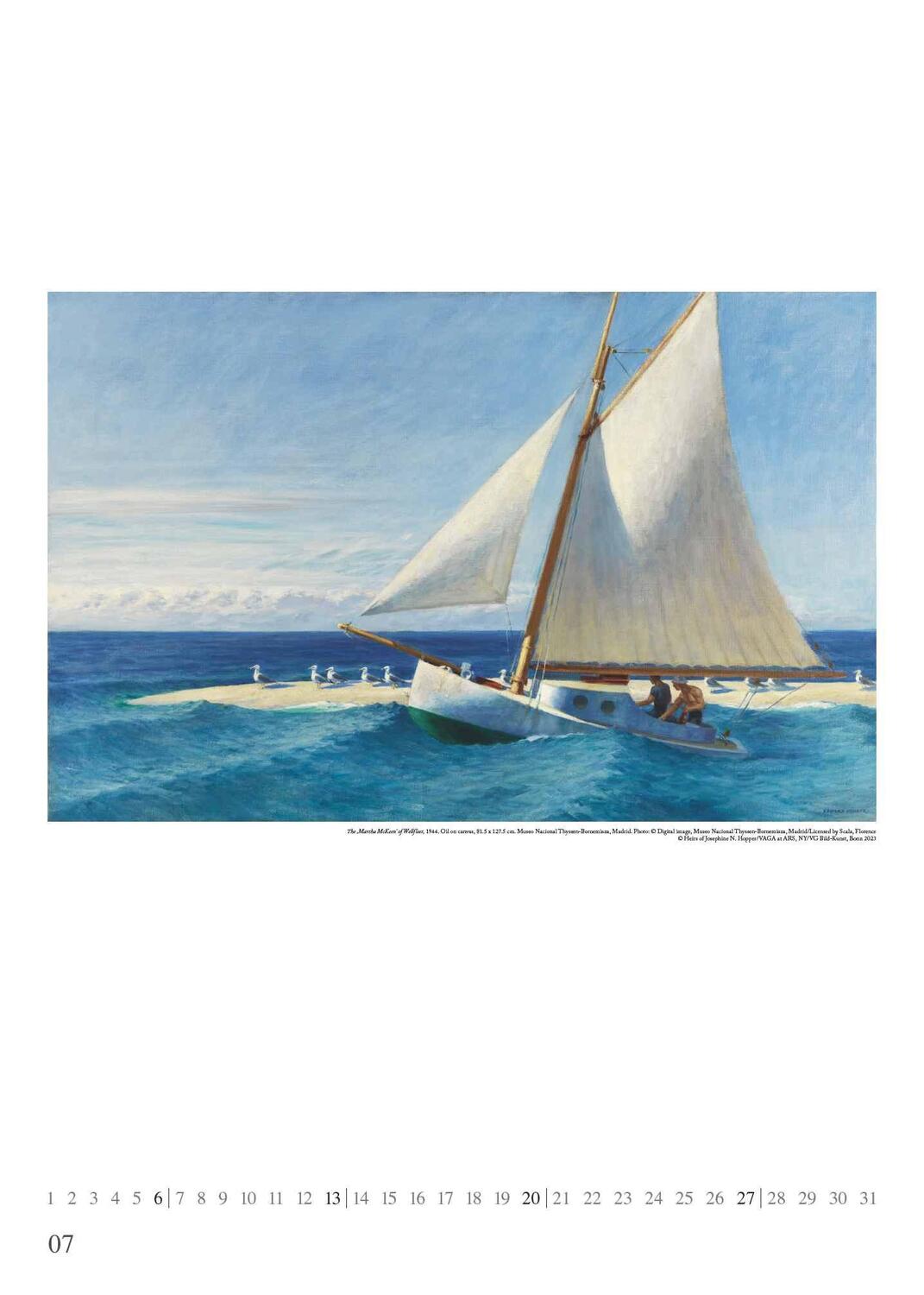 Bild: 4250809653259 | Edward Hopper 2025 - Kunst-Kalender - Poster-Kalender - 50x70 | 28 S.