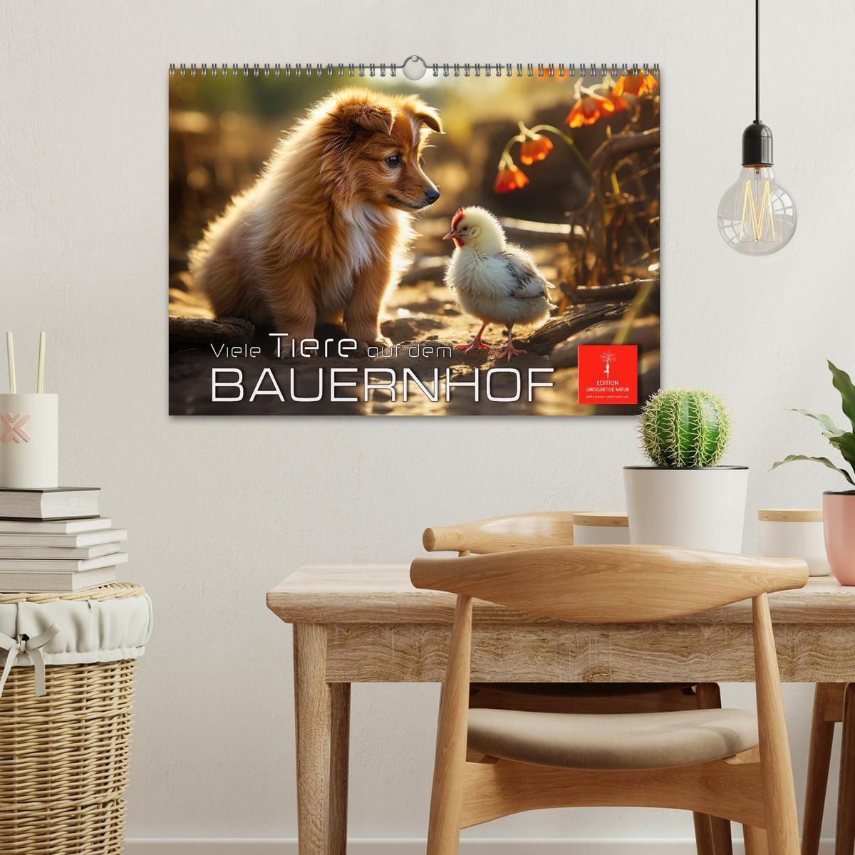 Bild: 9783383836688 | Viele Tiere auf dem Bauernhof (Wandkalender 2025 DIN A3 quer),...