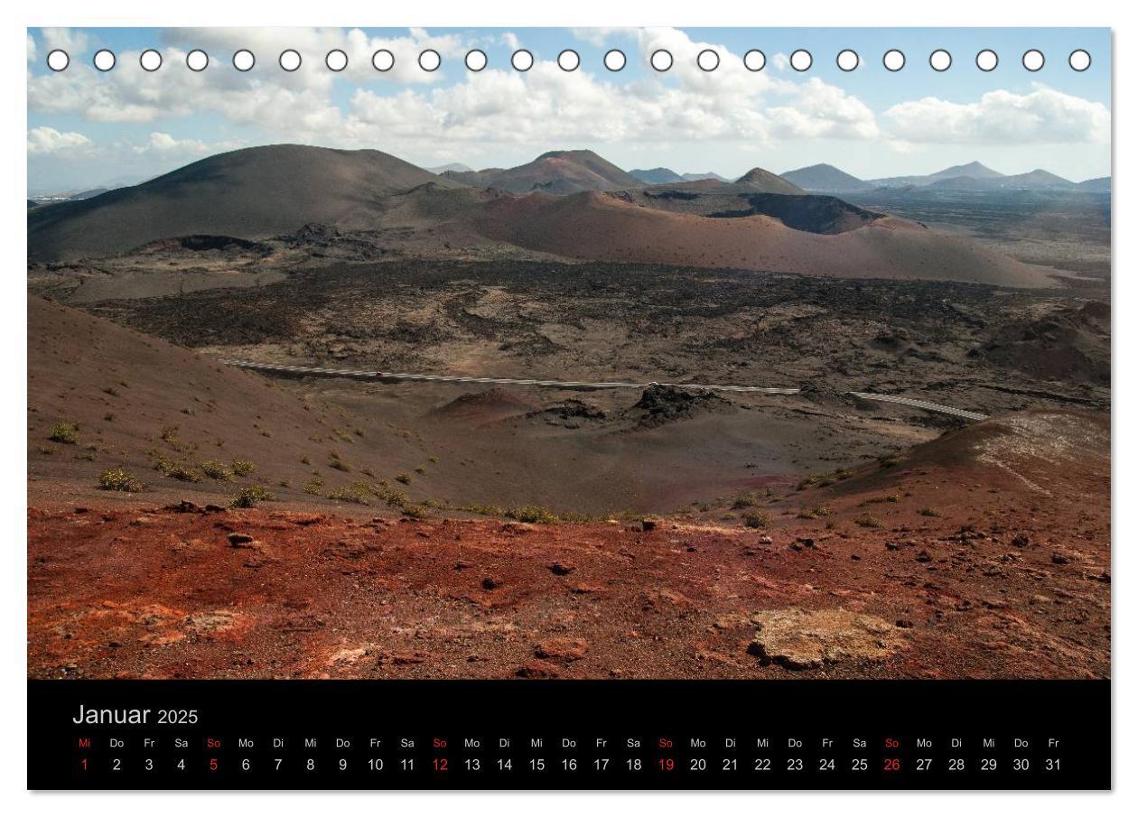 Bild: 9783435720897 | Unterwegs auf Lanzarote (Tischkalender 2025 DIN A5 quer), CALVENDO...